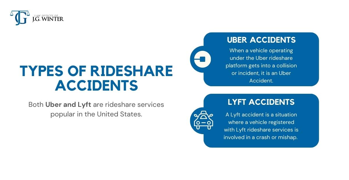 types of rideshare accidents