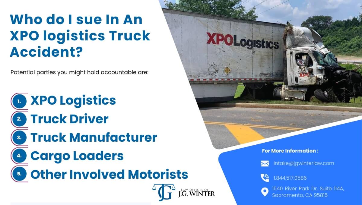 Who do I sue in an XPO Logistics Truck accident