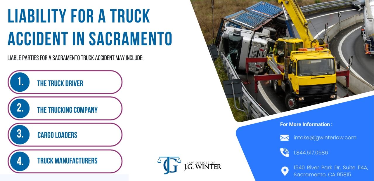 Who Is liable for a trucking accident in Sacramento