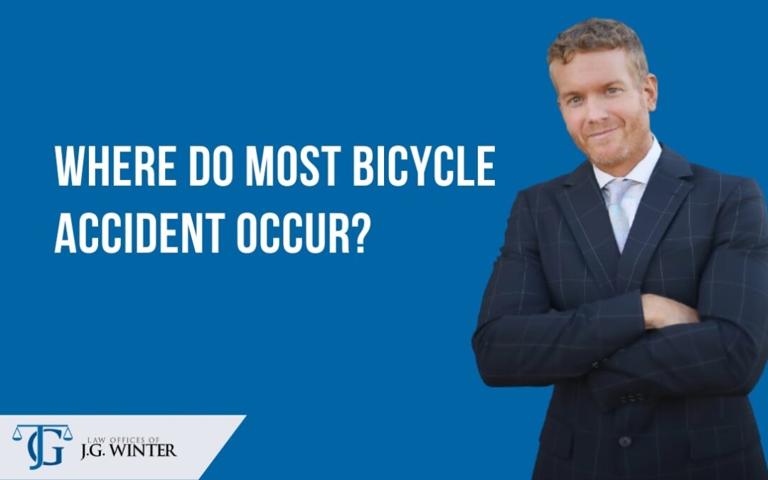 Where do most bicycle accidents occur