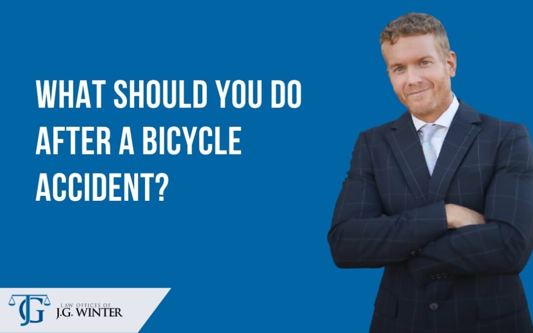 What should you so after a bicycle accident