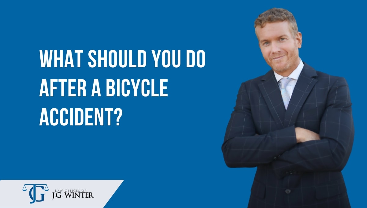 What should you so after a bicycle accident