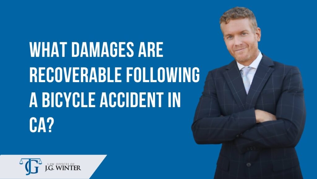 What damages are recoverable following a bicycle accident in CA