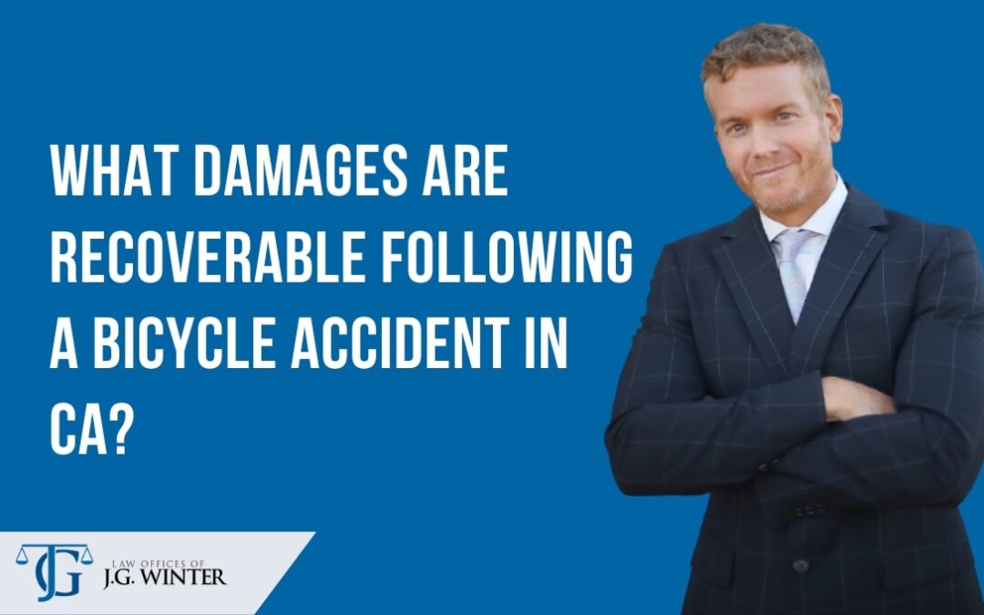 What damages are recoverable following a bicycle accident in CA