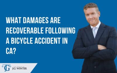 What damages are recoverable following a bicycle accident in CA?