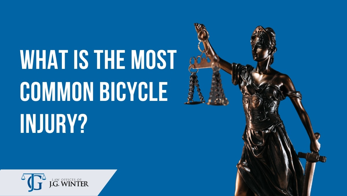 What is the most common bicycle injury?