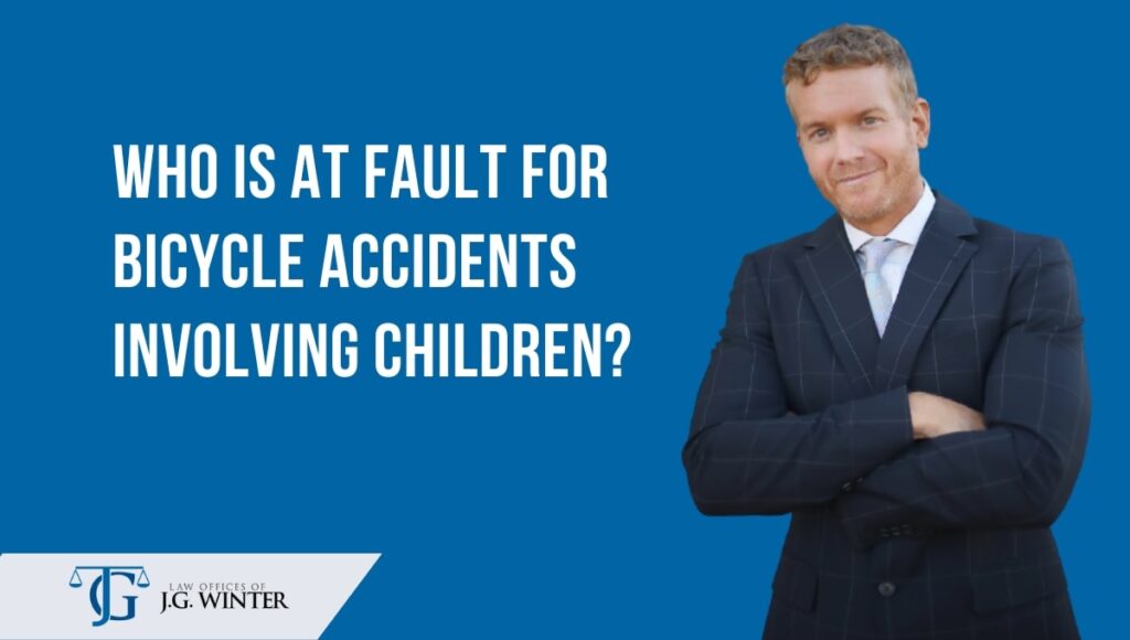 Who is fault for bicycle accident involving children