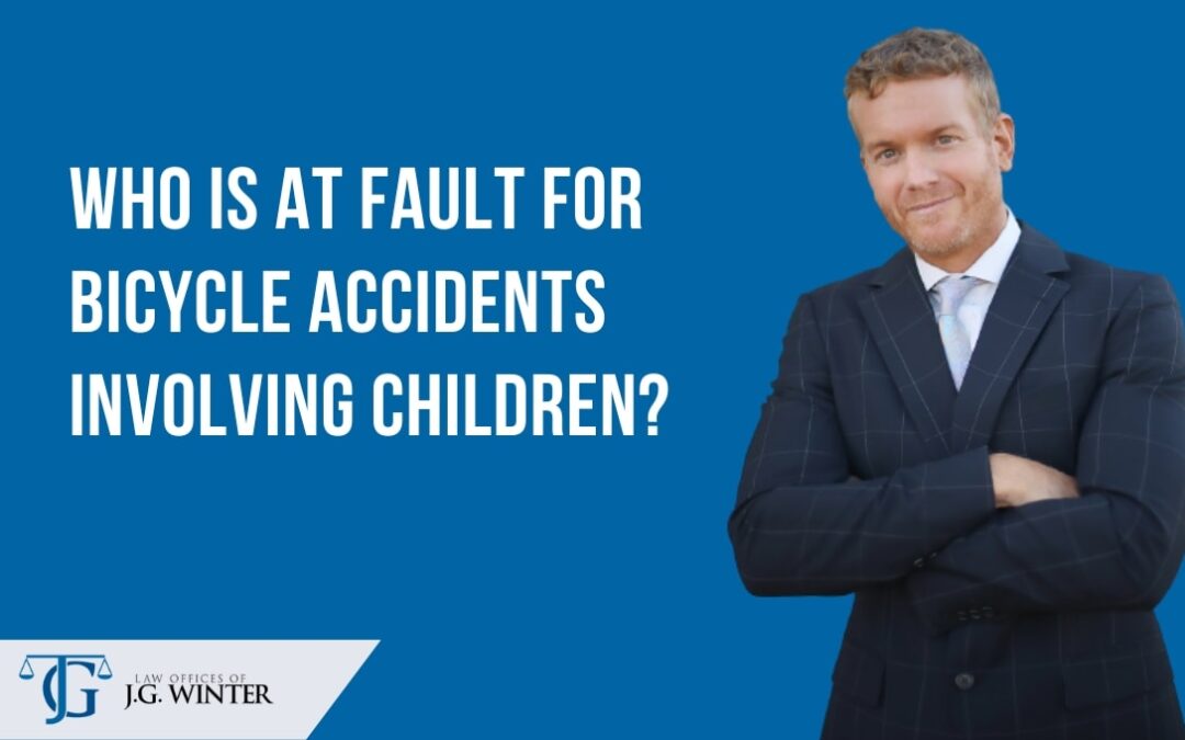 Who is fault for bicycle accident involving children