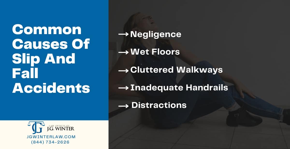 Common causes of slip and fall injuries