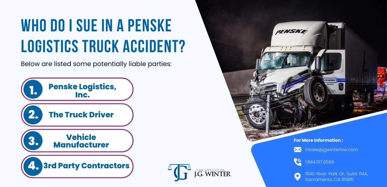 Suing in a penske logistics truck accident case
