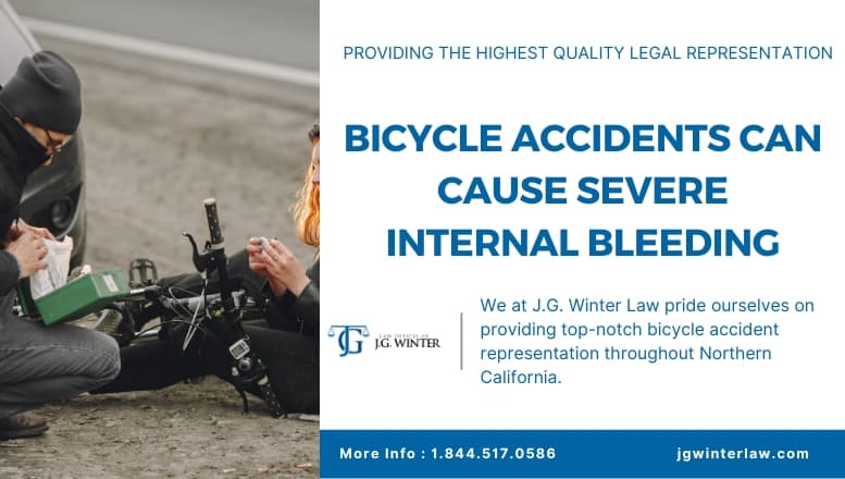 Bicycle accidents can cause severe internal bleeding