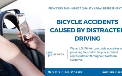 Bicycle accidents caused by distracted driving