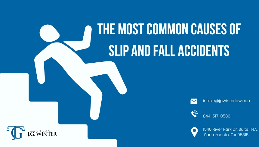 The most common causes of slip and fall accident.