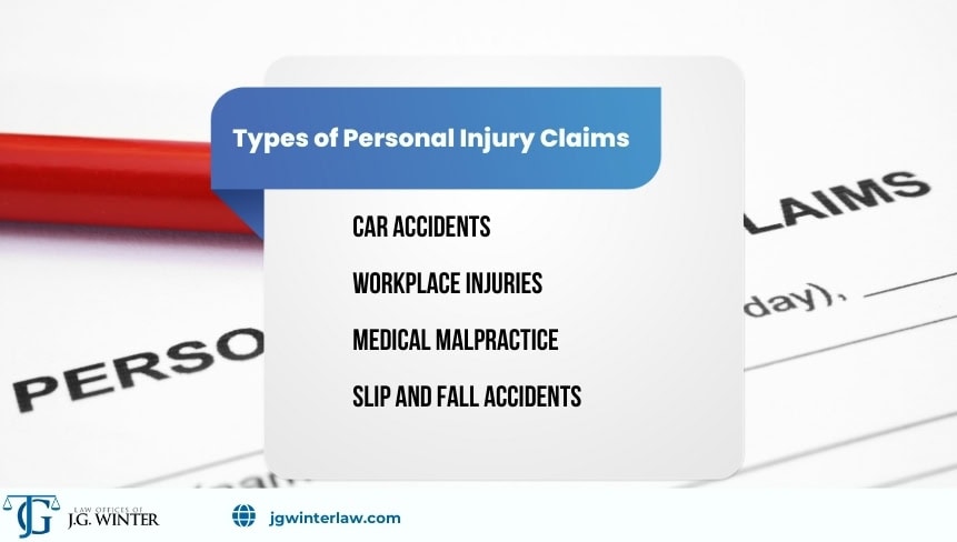 types of personal injury claims