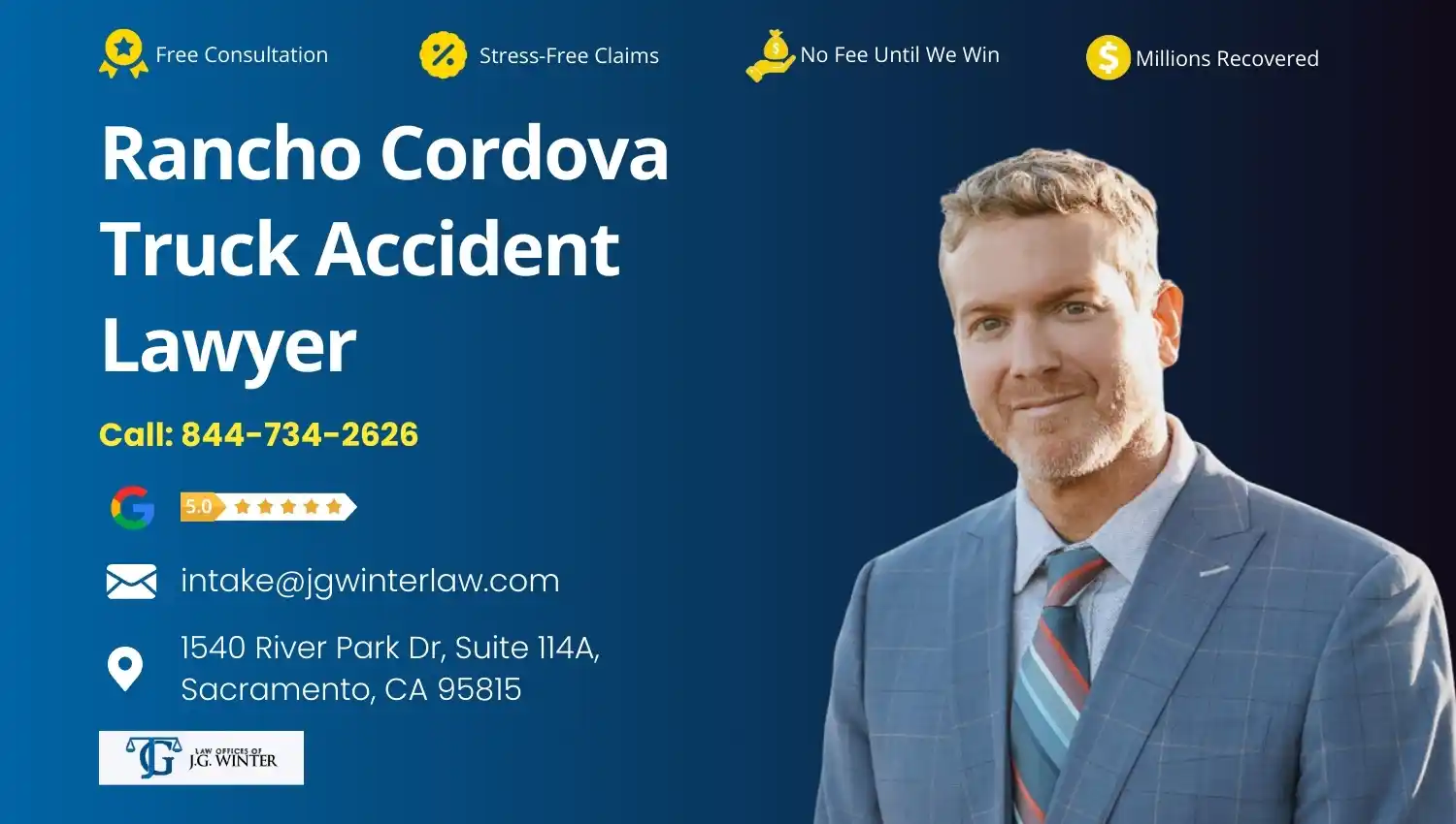 Rancho Cordova Truck Accident Lawyer - Law Office of J.G. Winter