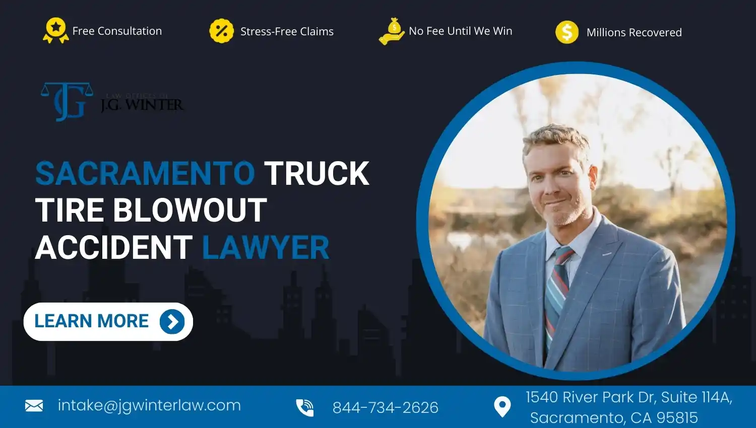 Sacramento Truck Tire Blowout Accident Lawyer Jeremy Winter