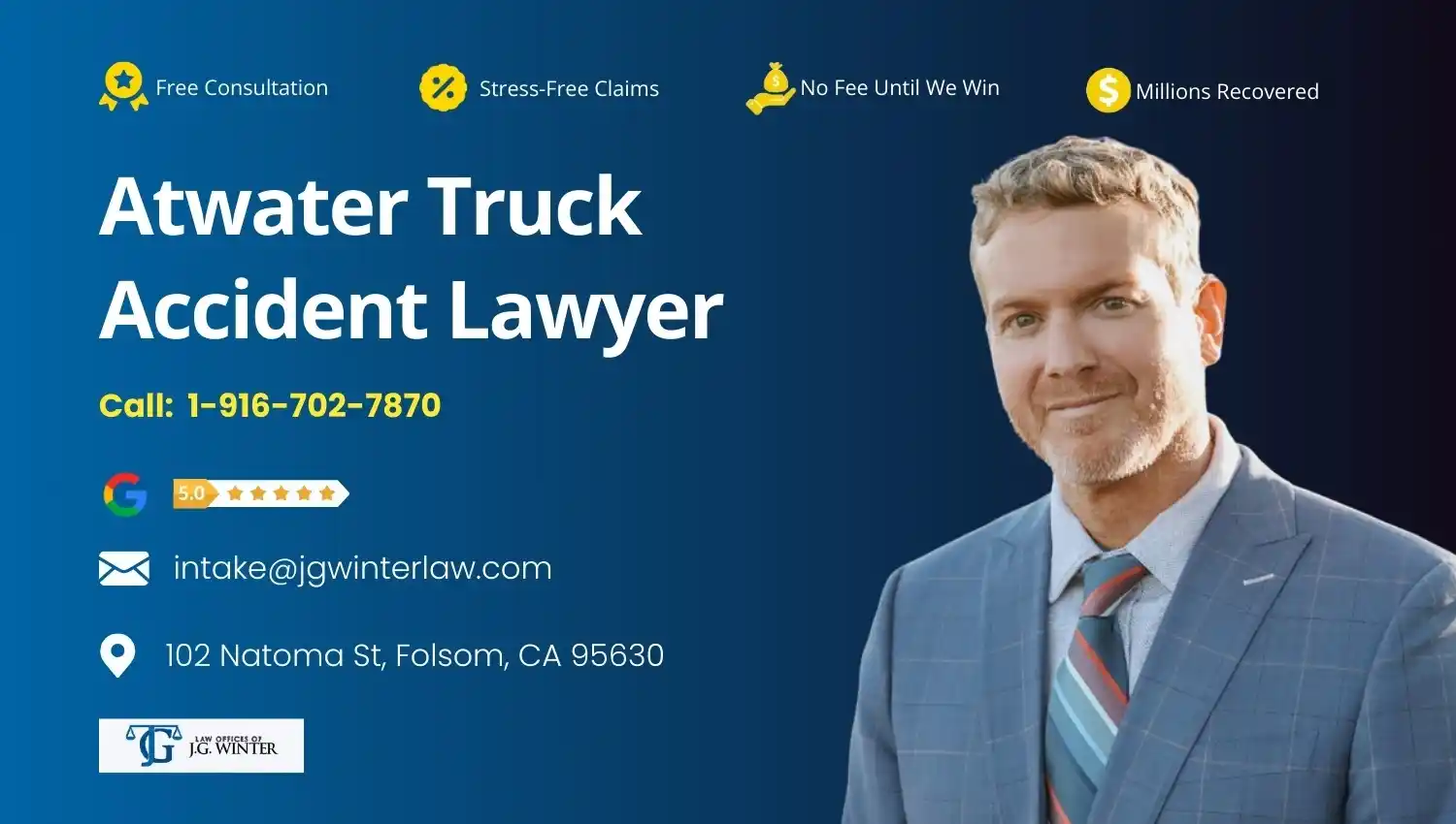 Atwater Truck Accident Lawyer - The Law Office of J.G. Winter