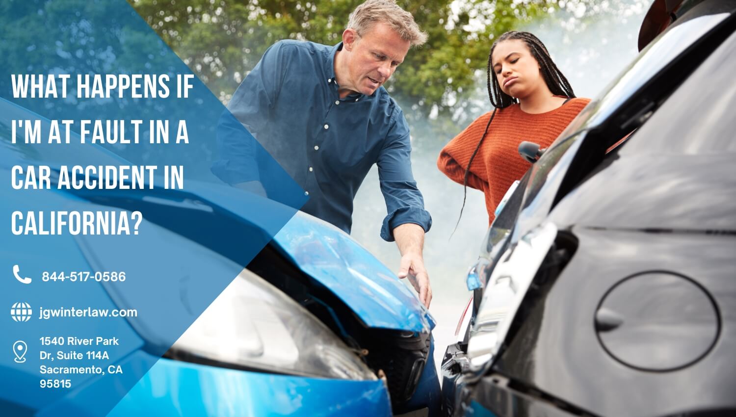 What Happens If I'm at Fault in a Car Accident in California -JG Winter Law