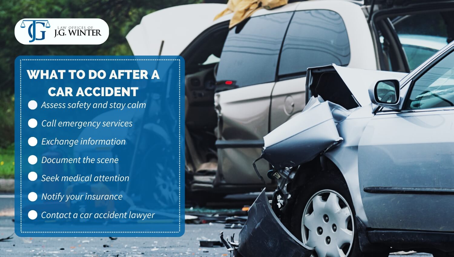 What to do after car accident - JG Winter Law