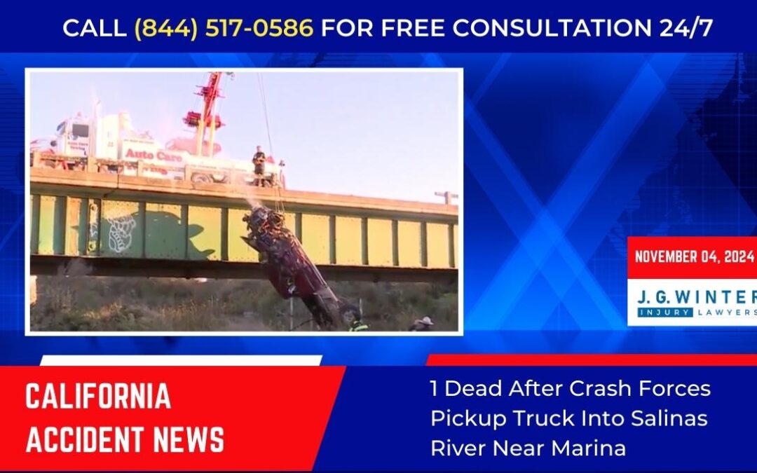 [11-04-2024]-1 Dead After Crash Forces Pickup Truck Into Salinas River Near Marina