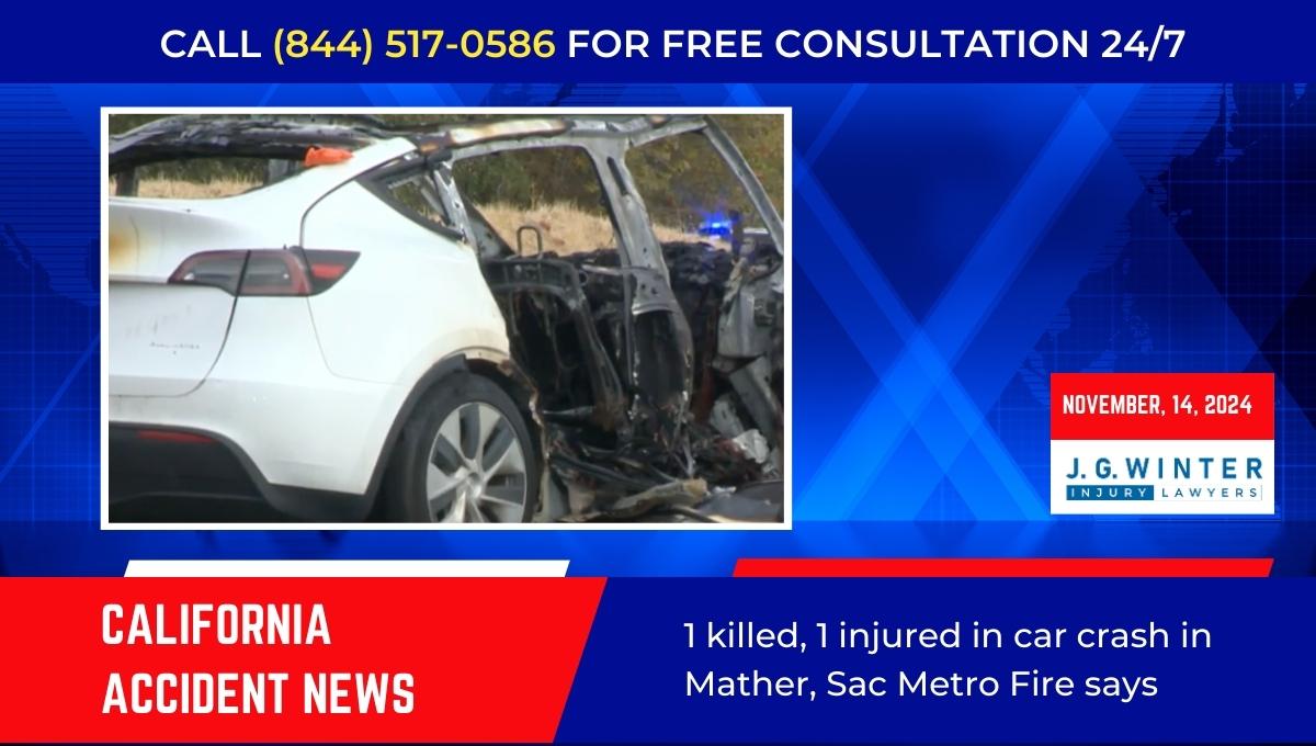 1 killed, 1 injured in car crash in Mather, Sac Metro Fire says