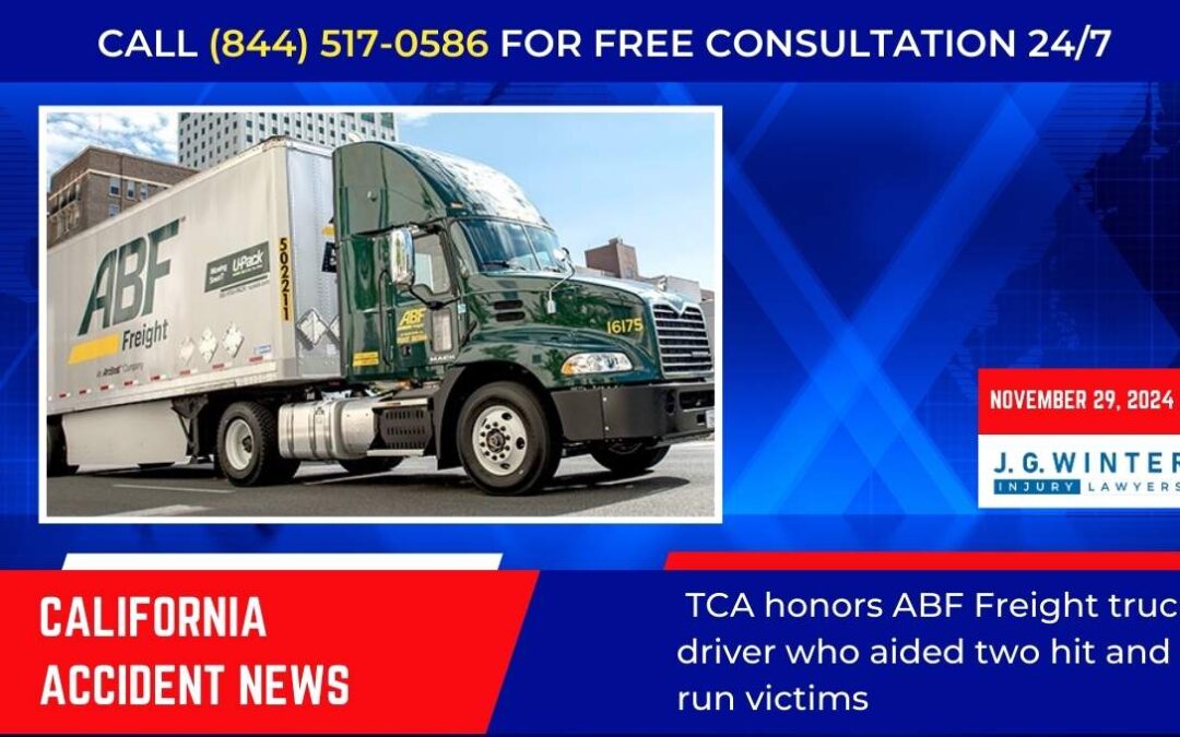 [11-29-2024] – TCA honors ABF Freight truck driver who aided two hit and run victims