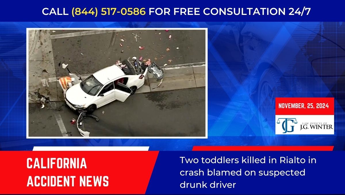 Two toddlers killed in Rialto CA in crash blamed on suspected drunk driver