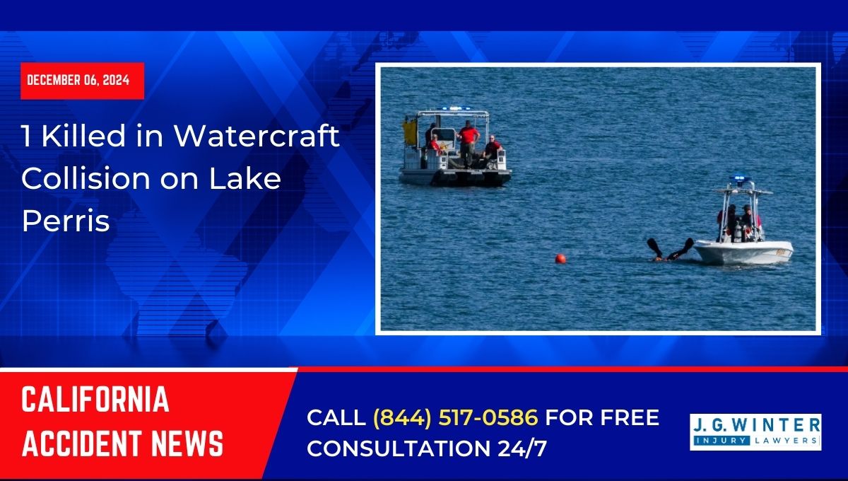 1 Killed in Watercraft Collision on Lake Perris