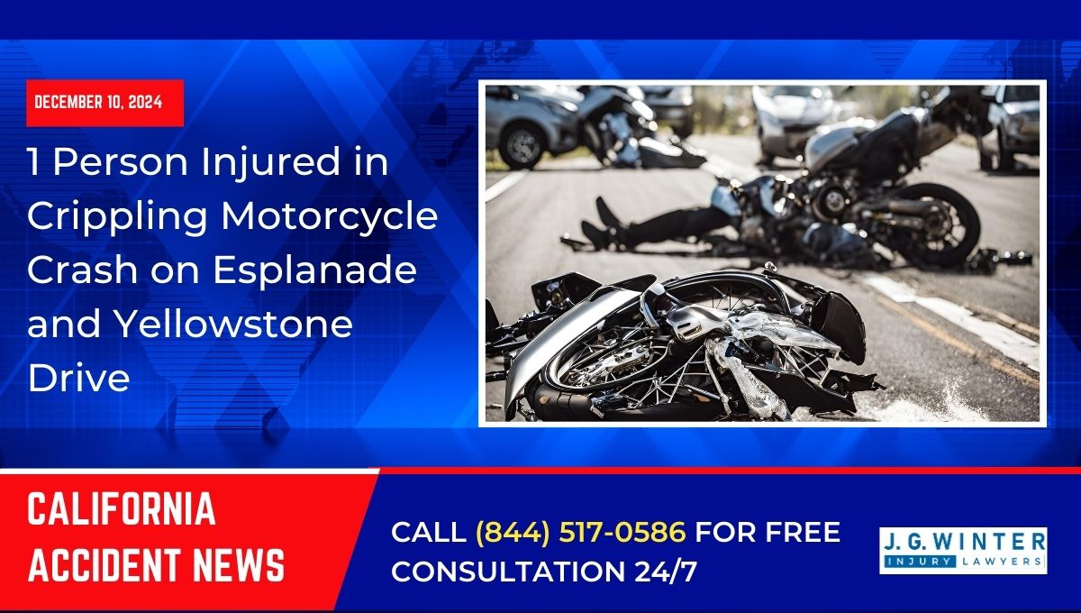 1 Person Injured in Crippling Motorcycle Crash on Esplanade and Yellowstone Drive