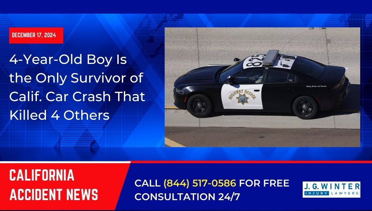 4-Year-Old Boy Is the Only Survivor of Calif. Car Crash That Killed 4 Others