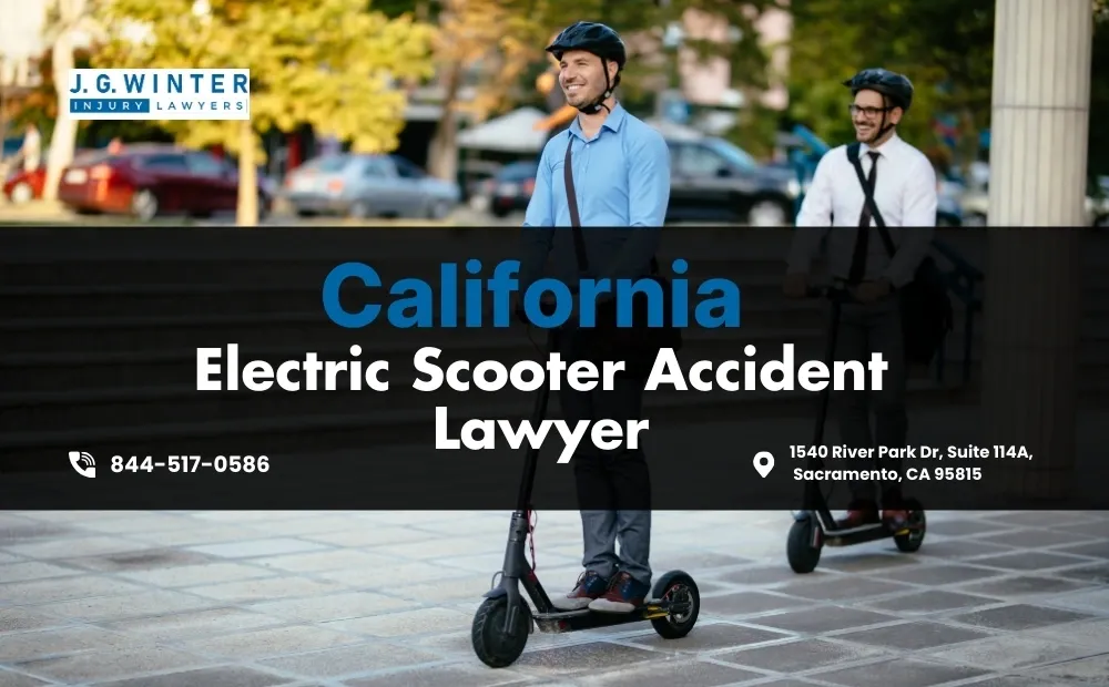 California electric scooter accident lawyer - JG Winter Law