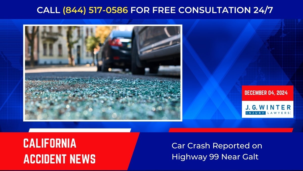Car Crash Reported on Highway 99 Near Galt