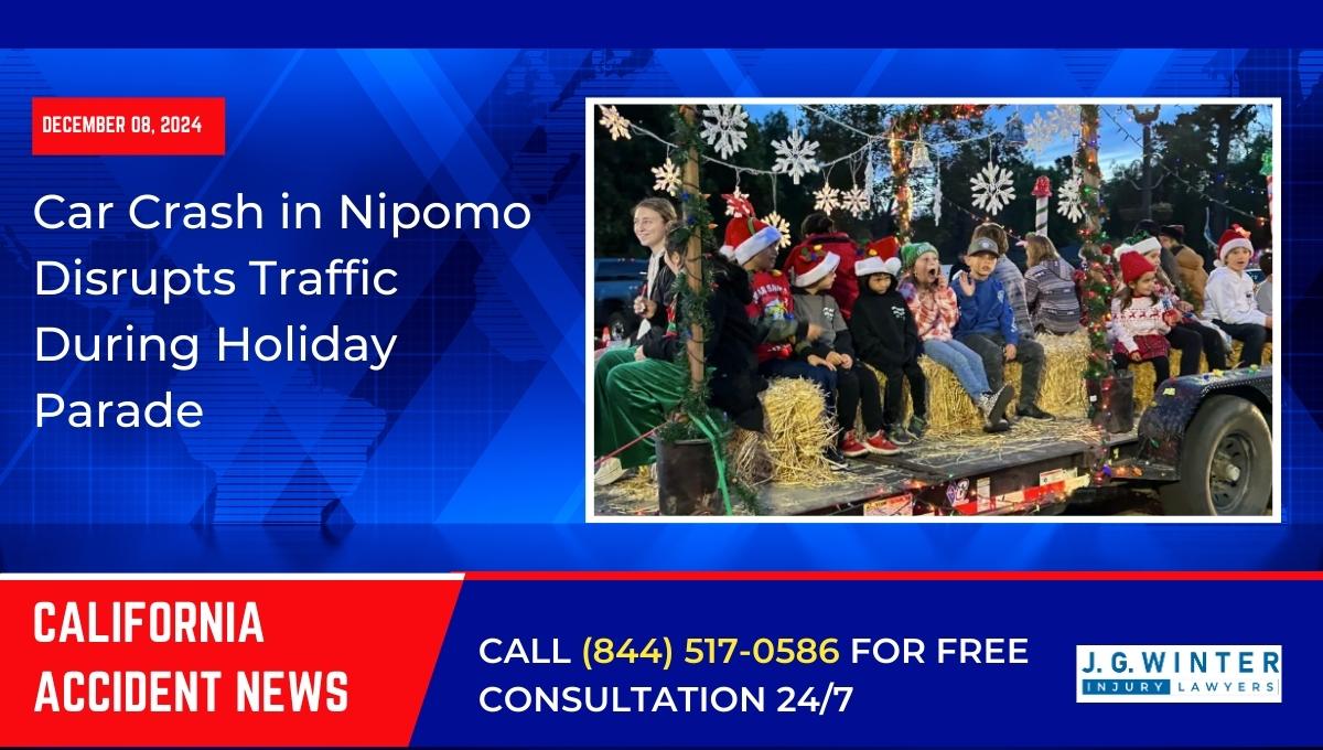 Car Crash in Nipomo, CA Disrupts Traffic During Holiday Parade