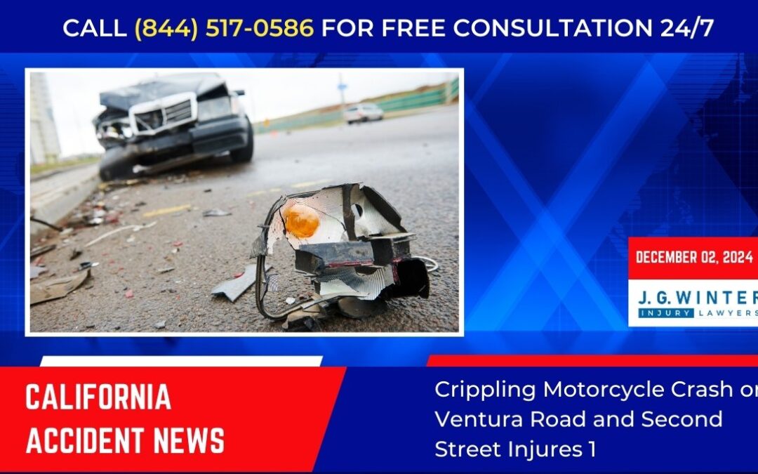 [12-02-2024] – Crippling Motorcycle Crash on Ventura Road and Second Street Injures 1