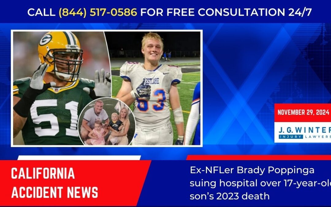 [11-29-2024] – Ex-NFLer Brady Poppinga suing hospital over 17-year-old son’s death