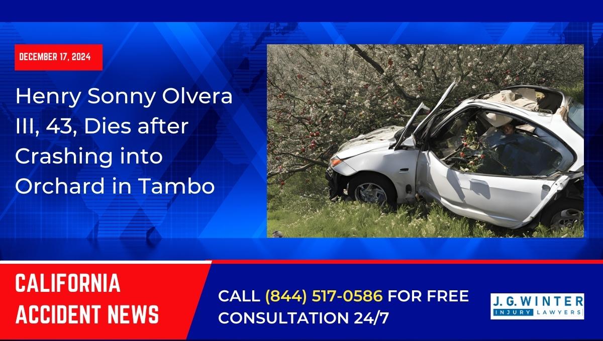 Henry Sonny Olvera III, 43, Dies after Crashing into Orchard in Tambo
