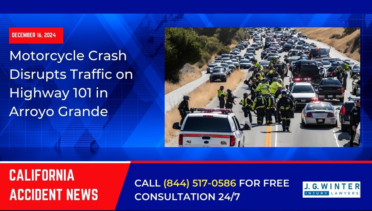 Motorcycle Crash Disrupts Traffic on Highway 101 in Arroyo Grande