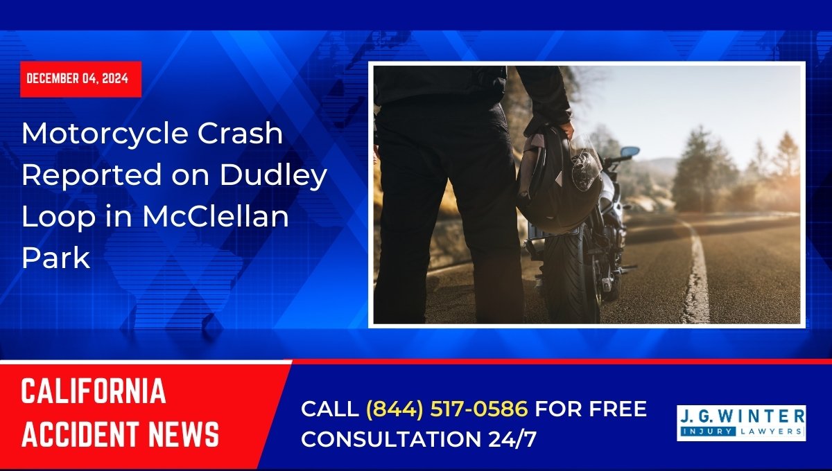 Motorcycle Crash Reported on Dudley Loop in McClellan Park CA