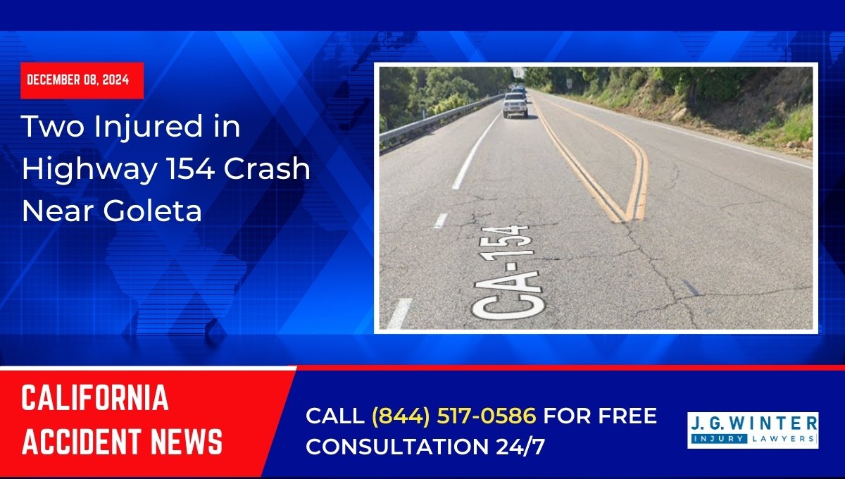 Two Injured in Highway 154 Crash Near Goleta, CA