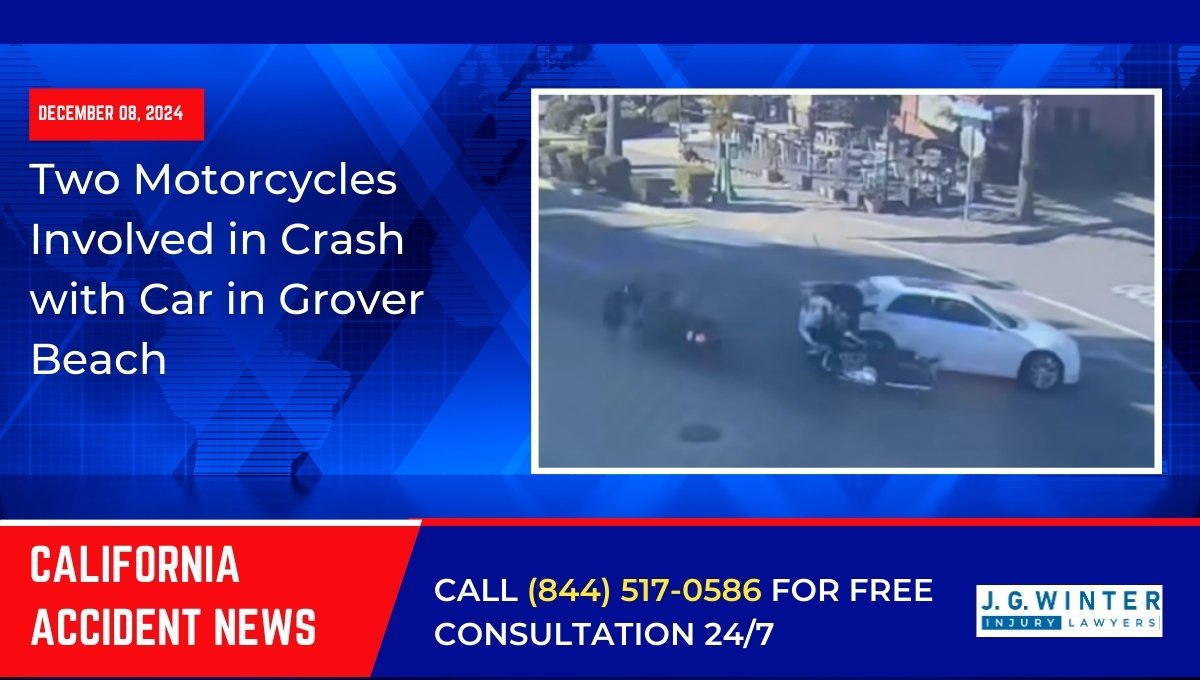 Two Motorcycles Involved in Crash with Car in Grover Beach