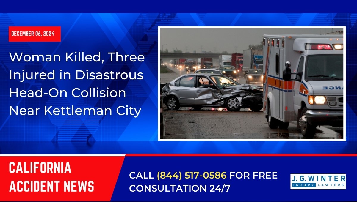 Woman Killed, Three Injured in Disastrous Head-On Collision Near Kettleman City