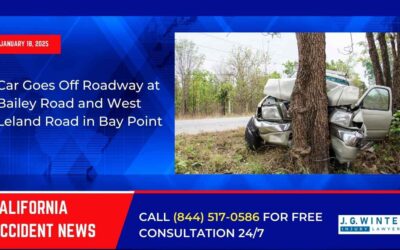 [01-18-2025] – Car Goes Off Roadway at Bailey Road and West Leland Road in Bay Point