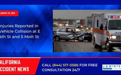 [01-20-2025] – Injuries Reported in Vehicle Collision at E 4th St and S Mott St