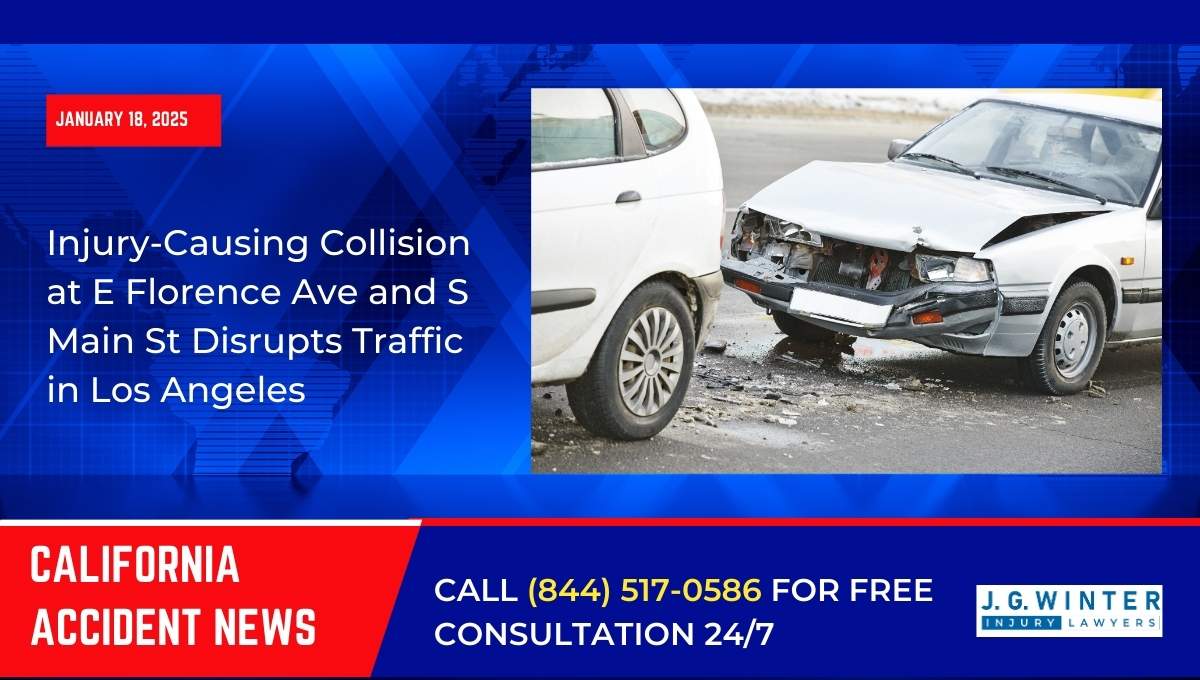 Injury-Causing Collision at E Florence Ave and S Main St Disrupts Traffic in Los Angeles