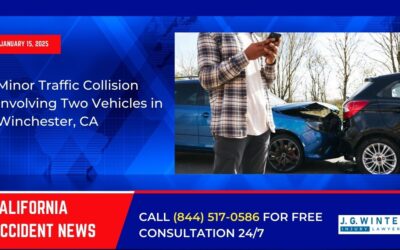 [01-15-2025] – Minor Traffic Collision Involving Two Vehicles in Winchester, CA