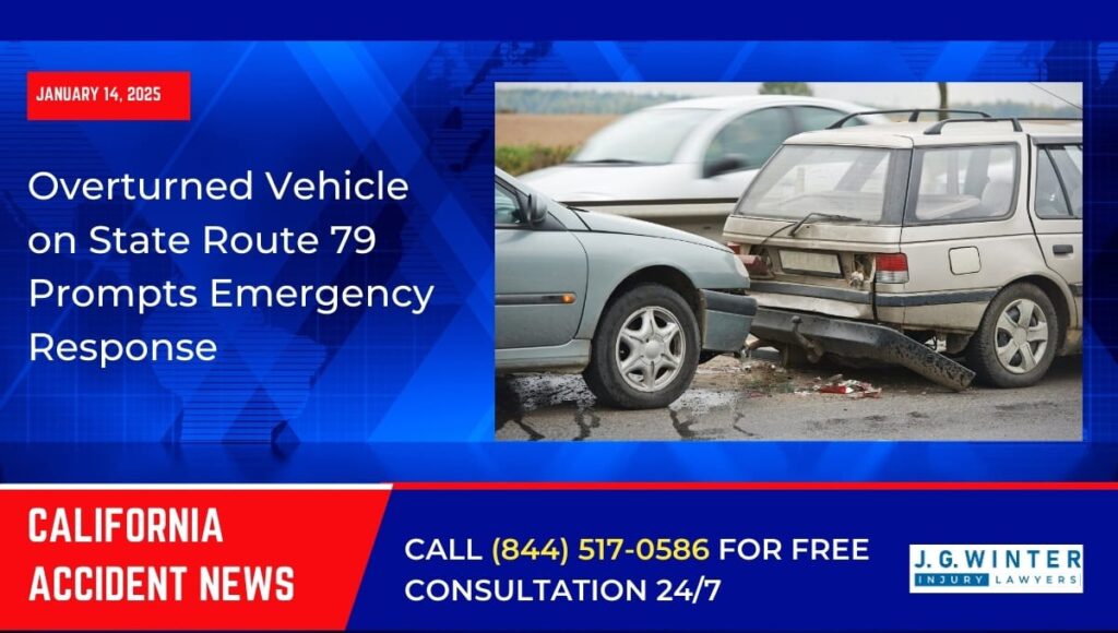 Overturned Vehicle on State Route 79 Prompts Emergency Response