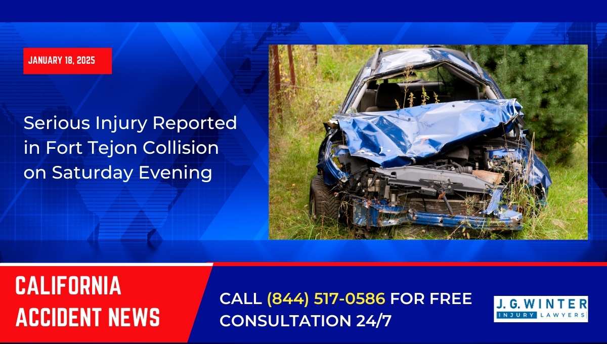 Serious Injury Reported in Fort Tejon Collision on Saturday Evening