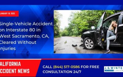 [01-18-2025] – Single-Vehicle Accident on Interstate 80 in West Sacramento, CA, Cleared Without Injuries