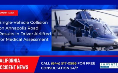 [01-13-2025] – Single-Vehicle Collision on Annapolis Road Results in Driver Airlifted for Medical Assessment