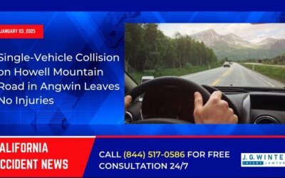 [01-03-2025] – Single-Vehicle Collision on Howell Mountain Road in Angwin Leaves No Injuries